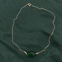 Gargantilla piedra verde