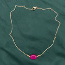 Gargantilla piedra magenta