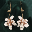 Pendientes Flor Blanca